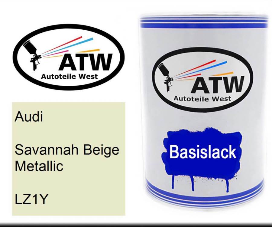 Audi, Savannah Beige Metallic, LZ1Y: 500ml Lackdose, von ATW Autoteile West.